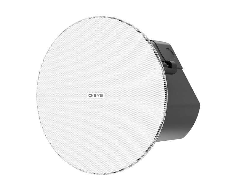 QSC AcousticDesign 4.5-Inch 2-Way 30W Ceiling-Mount Loudspeaker, White
