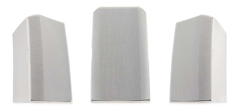 QSC AcousticDesign 6.5-inch Surface-Mount Loudspeaker, Pair, White