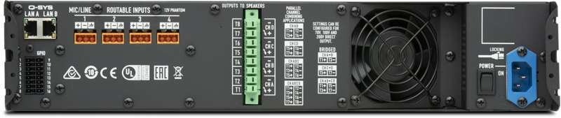 QSC CX-Q Series 4-Channel 4000W Network Processing Amplifier