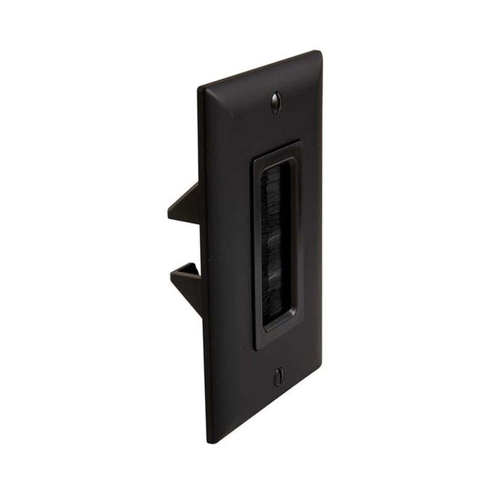 Sanus SA-IWCM1-B1 Cable Management Brush Wall Plate- Black