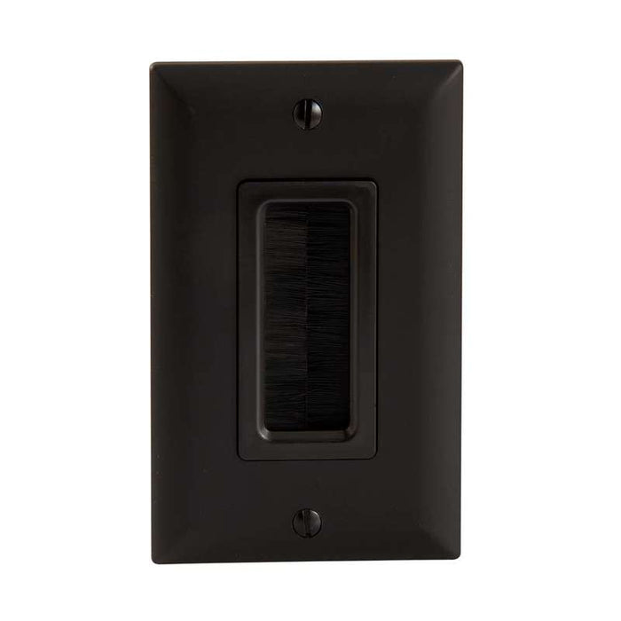 Sanus SA-IWCM1-B1 Cable Management Brush Wall Plate- Black