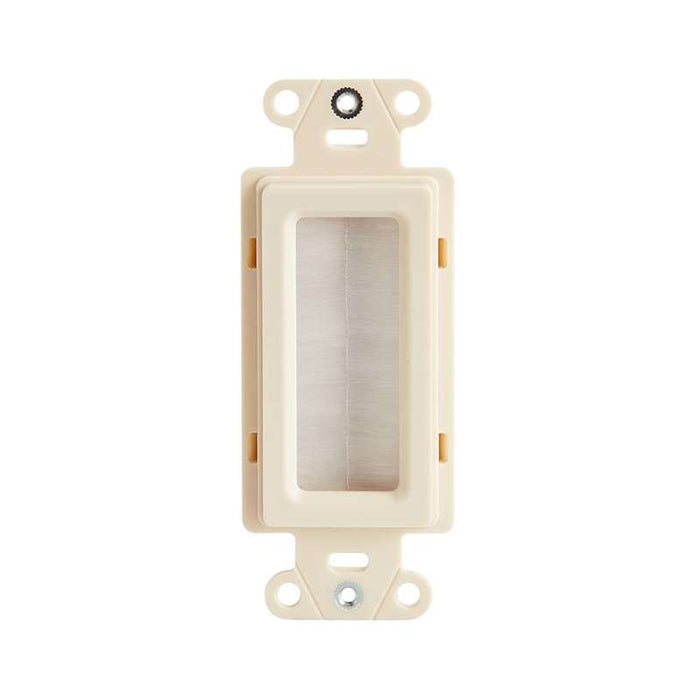 Sanus Cable Management Brush Wall Plate- Light Almond