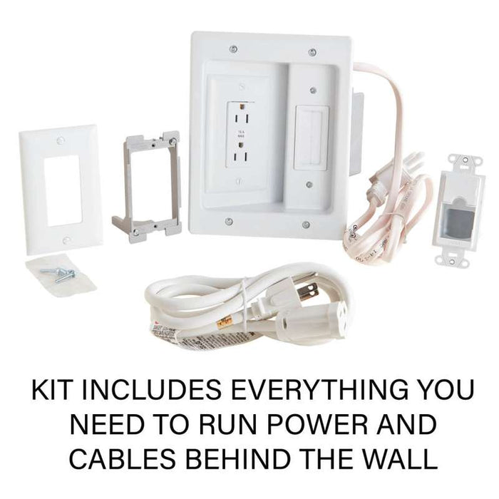 Sanus In-Wall TV Power and Cable Management Kit