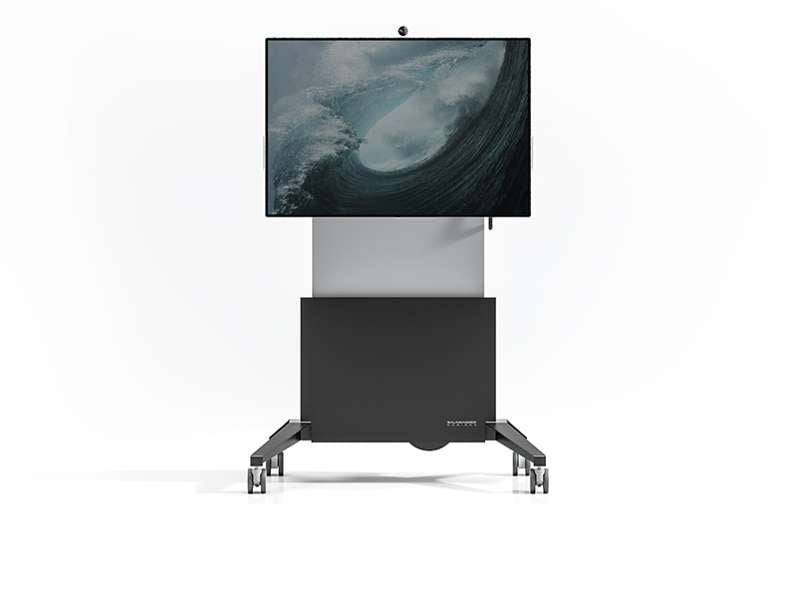 Salamander Designs Mobile Stand, Electric Lift- Graphite and Gray