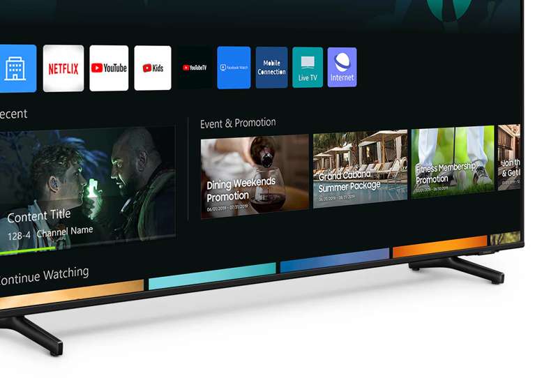 Samsung 65" HBU8000 Crystal UHD 4K Hospitality TV (Hotel TV)