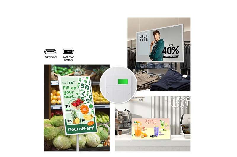 Samsung Color E-Paper EMDX Smart Signage Display