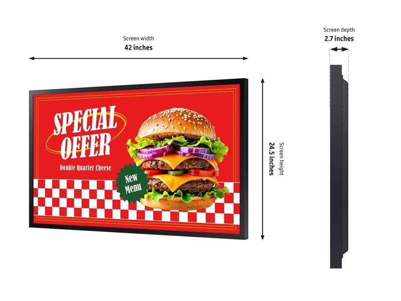 Samsung 46" High Brightness Commercial LCD Signage Outdoor Display