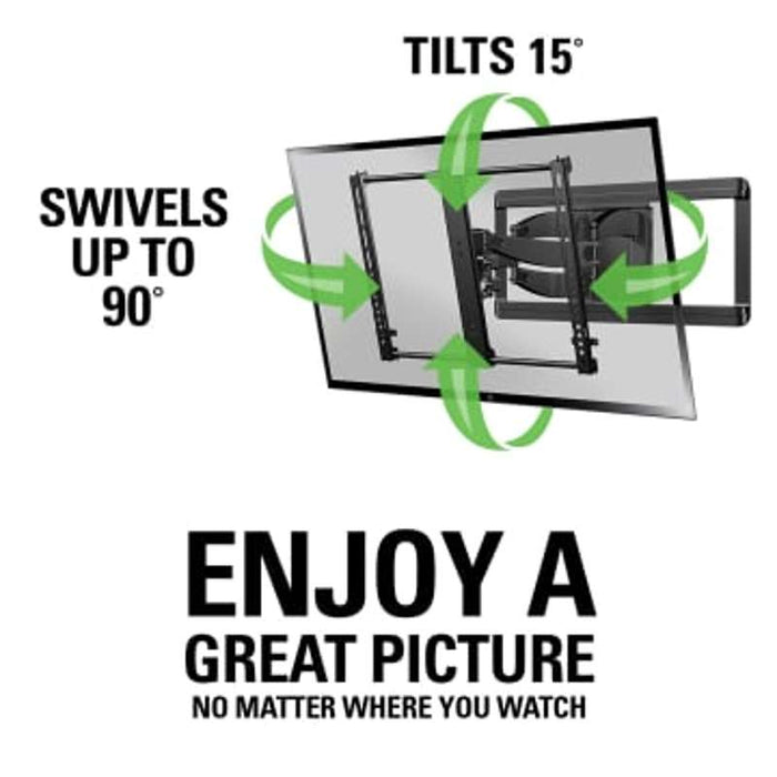 Sanus Full-Motion+ Mount For 46" - 90" flat-panel TVs up 150 lbs.