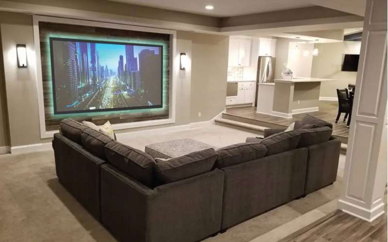 Screen Innovations Fixed 2" Series Frame Screen, 52'' x 122'' with Maestro White 2 Material