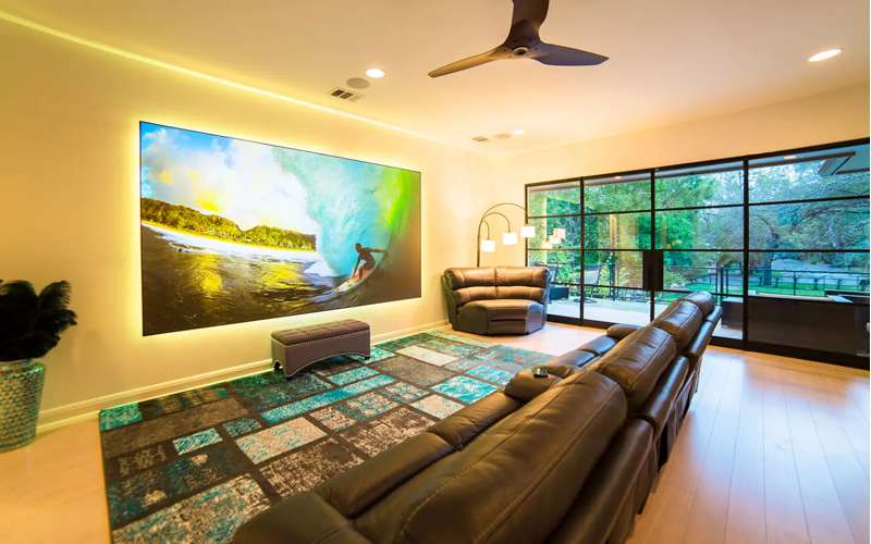 Screen Innovations Zero Edge  Series Frame Screen, 58'' x 93'' with Slate 1.2  Material