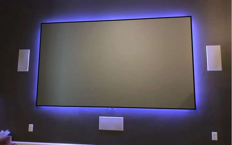 Screen Innovations Zero Edge  Series Frame Screen, 47'' x 110'' with Pure Gray  Material