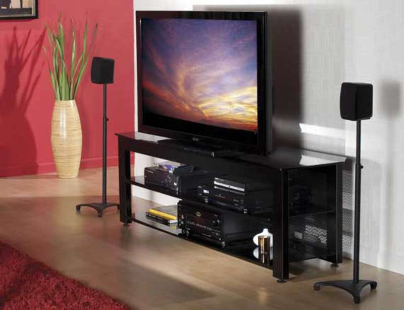 Sanus Three-shelf Widescreen Lowboy Rigid strength and contemporary design in an affordable package