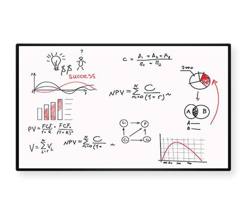 Sharp 55'' 4W-B55FT5U Class AQUOS BOARD Interactive LCD Display