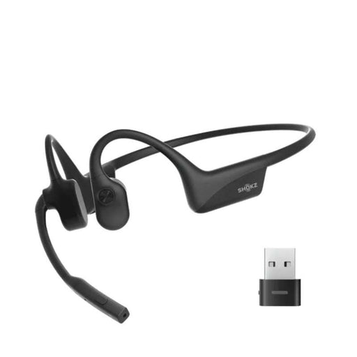 Shokz OpenComm2 UC Type A Open-Ear Stereo Bluetooth Headset (C110-AA-BK-US)