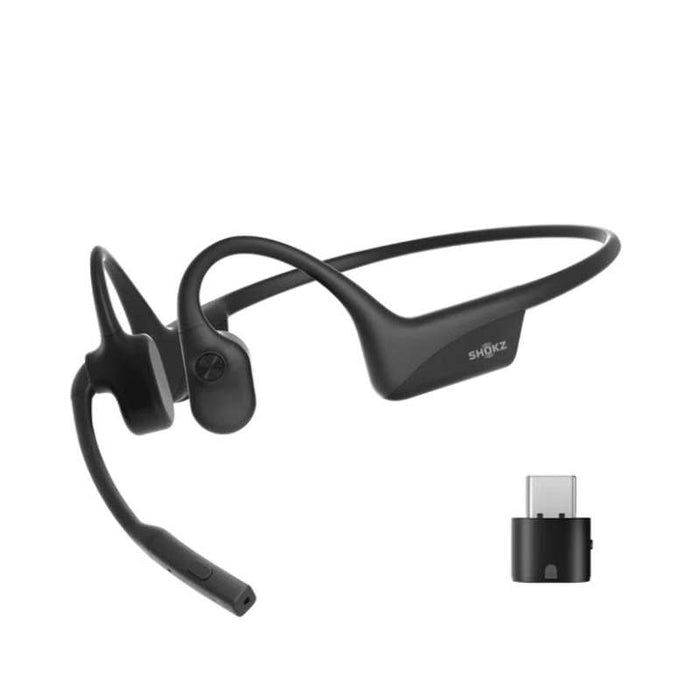 Shokz OpenComm2 2025 Upgrade UC USB-C Open-Ear Stereo Bluetooth Headset (C120-AC-BK-US)