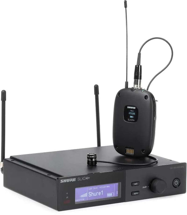 Shure SLXD14+/85M Wireless System with SLXD1 Bodypack and WL185 Lavalier  G57 Band