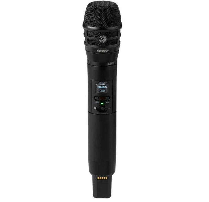 Shure SLXD2+/K8B Digital Handheld Wireless System with SLXD2 Handheld Transmitter and KSM8 Dualdyne Cartridge (Black)  G57 Band