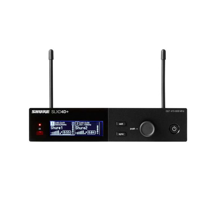 Shure SLXD4D+ Digital Dual‑Channel Receiver – G57 Band