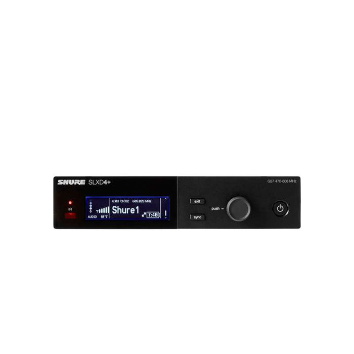 Shure SLXD4+ Digital Single Channel Wireless Receiver  G57 Band