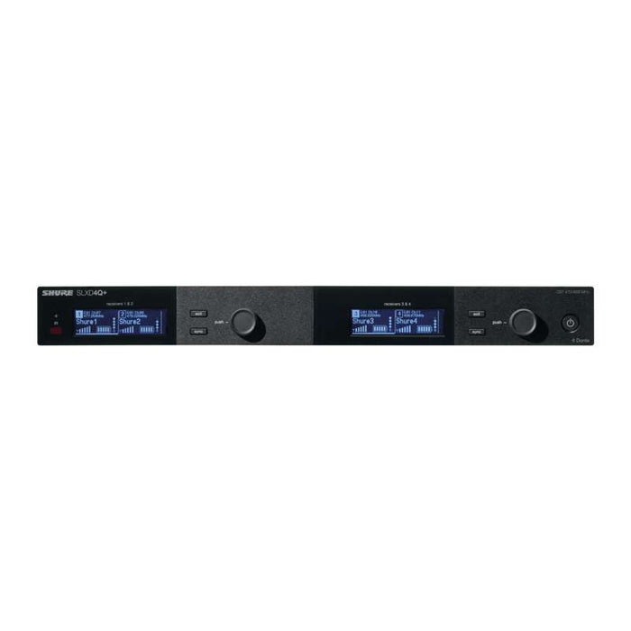 Shure SLXD4QDAN+ Digital Quad‑Channel Receiver with Dante – G57 Band