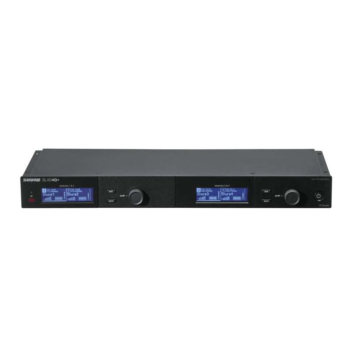 Shure SLXD4QDAN+ Digital Quad‑Channel Receiver with Dante – G57 Band