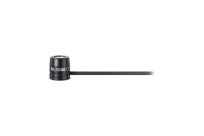 Shure WL183M Low-profile Omnidirectional Lavalier Microphone, Black