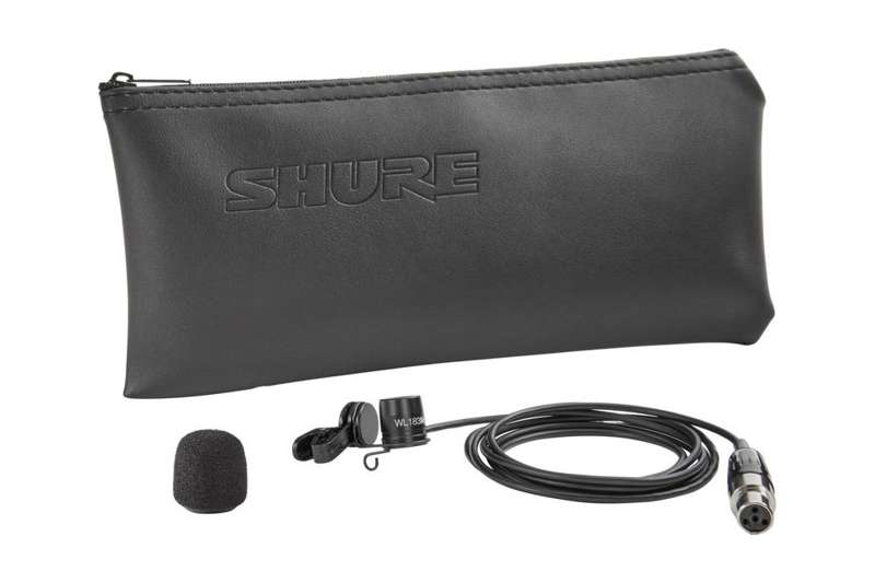 Shure WL183M Low-profile Omnidirectional Lavalier Microphone, Black