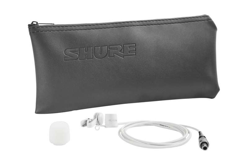 Shure WL183M Low-profile Omnidirectional Lavalier Microphone, White