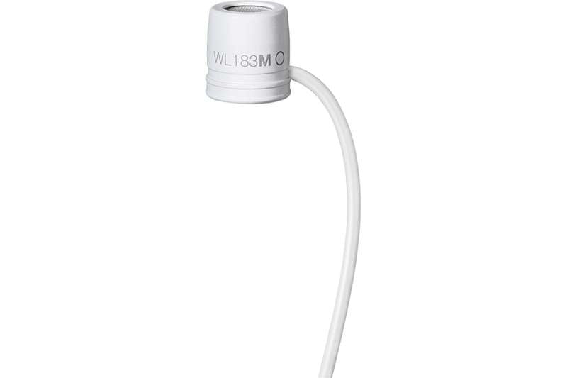Shure WL183M Low-profile Omnidirectional Lavalier Microphone, White
