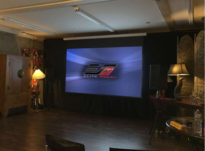 Elite Saker Series, 100-inch Diag. 16:9 Electric Screen, MaxWhite Fiberglass (FG) Material