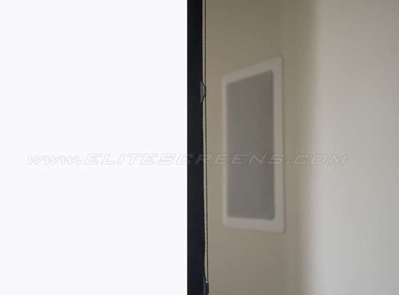 Elite Saker Tab-Tension AcousticPro UHD Series, 110-inch Diag., 16:9 Electric Screen