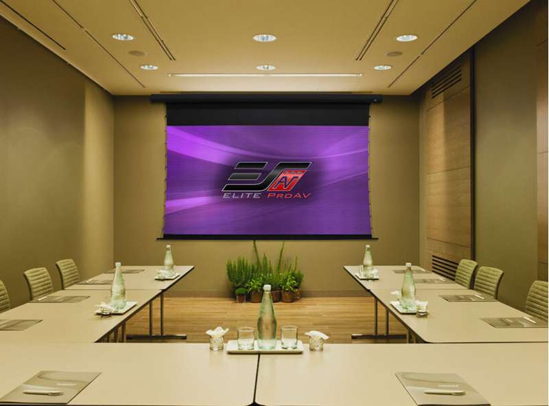 Elite Saker Tab-Tension DarkUST Series, 120-inch Diag. 16:9 Electric Screen, DarkUST Material