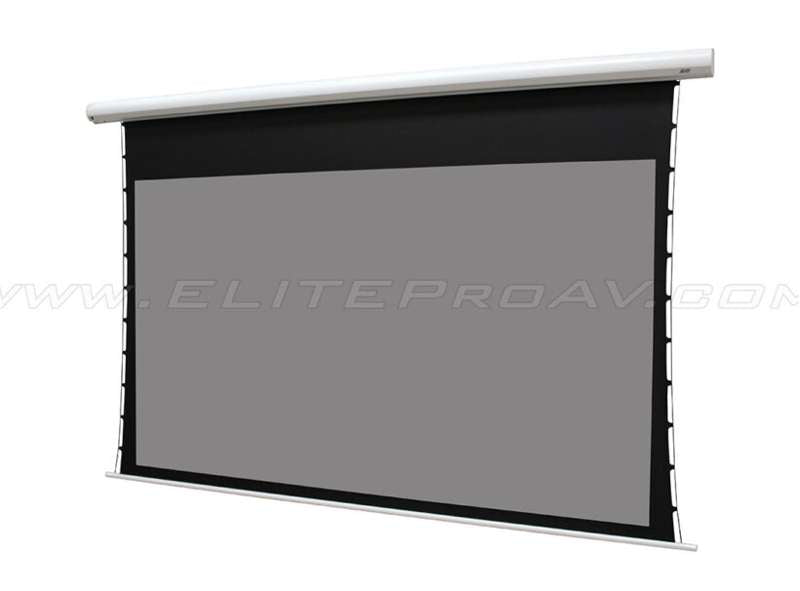 Elite Saker Tab-Tension CineGrey 5D Series, 150-inch Diag. 16:9 Electric Screen, CineGrey 5D Material