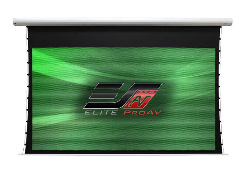 Elite Saker Tab-Tension 2 Series, 165-inch Diag. 16:9 Electric Screen, CineWhite Material