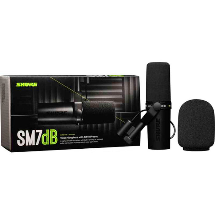 Shure SM7DB Dynamic Vocal Microphone With Built-in Preamp