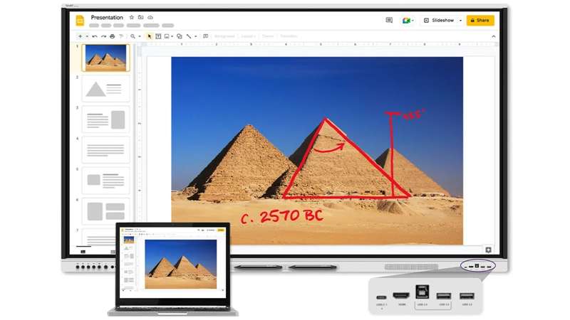 SMART Board GX086-V4 Plus 86'' Interactive Display with Embedded OS (GMS)