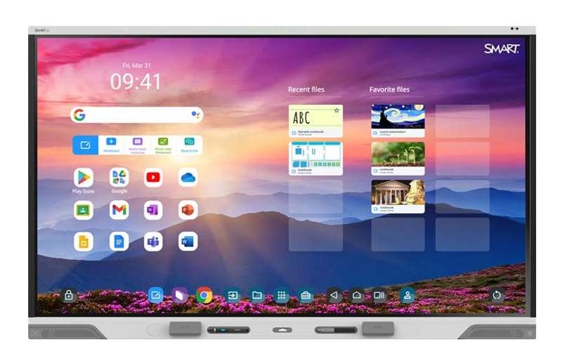 SMART Board RX065 Series 65" Interactive Display with iQ and Wireless Microphone