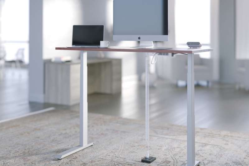 Wiremold Sit Stand Desk Power Module with Dual Outlets and USB Ports, Black