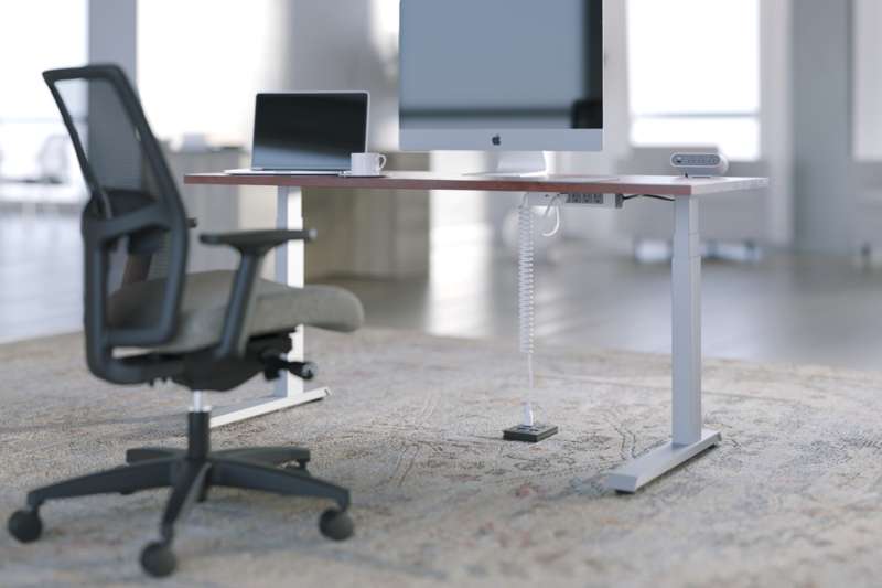Wiremold Sit Stand Desk Power Unit with Triple Outlets and USB Ports, Black