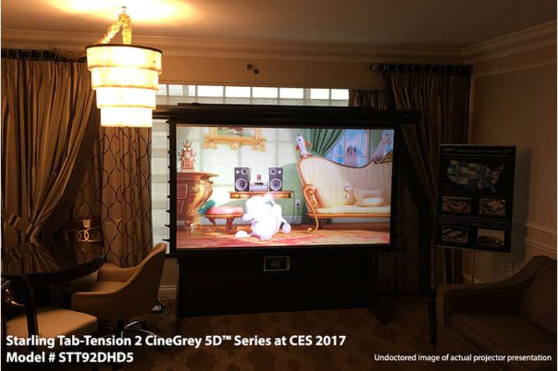 Elite Starling Tab-Tension 2 CineGrey 5D Series 120 Inch Diagonal Electric Screen
