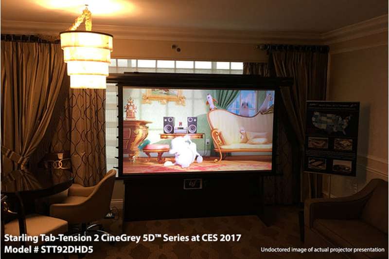 Elite Starling Tab-Tension 2 CineGrey 5D Series 135 Inch Diagonal Electric Screen