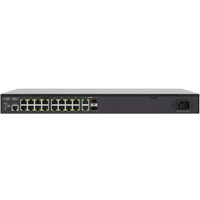 Luxul 1GB L2/L3 Managed Switch with 16 PoE+ / 2 Combo Rear Facing Ports