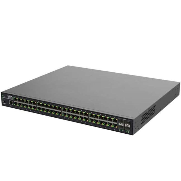 Luxul 48 PoE+ | 4 SFP Ports - 1Gb L2/L3 Managed Switch, US Power Cord