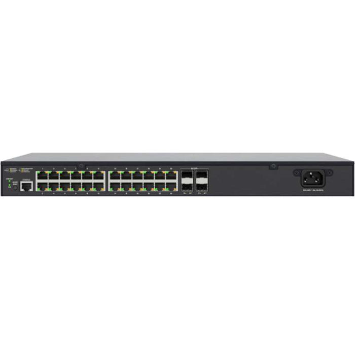 Luxul 24 PoE+ | 4 (10G) SFP+ Ports – 1Gb L2/L3 Managed Switch, US Power Cord