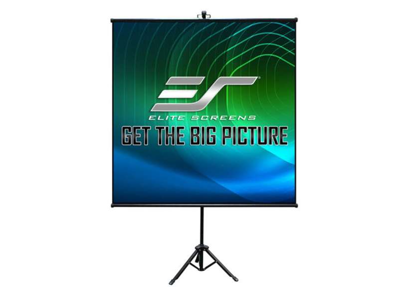 Elite Tripod Lite Wall Series, 50-inch Diag., 1:1 Tripod Screen, MaxWhite Material