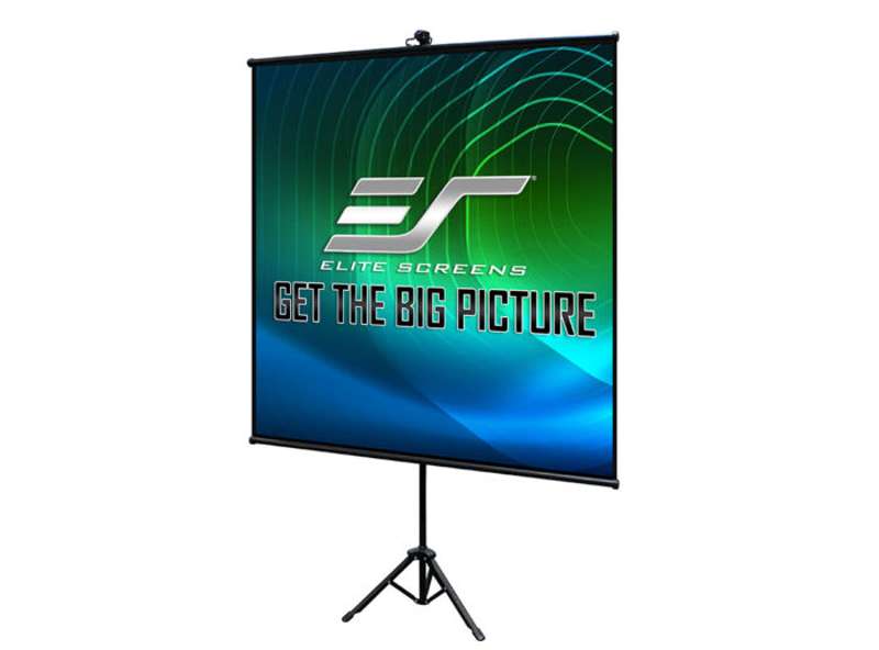 Elite Tripod Lite Wall Series, 50-inch Diag., 1:1 Tripod Screen, MaxWhite Material