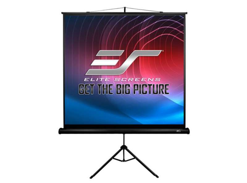 Elite Tripod B Series, 85-inch Diag., 1:1 Portable Screen, MaxWhite2 Material