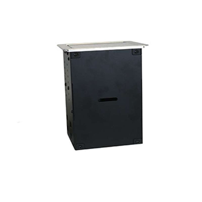 Wiremold InteGreat A/V TABLE BOX WITH USB, FIELD WIRED, ALUMINUM