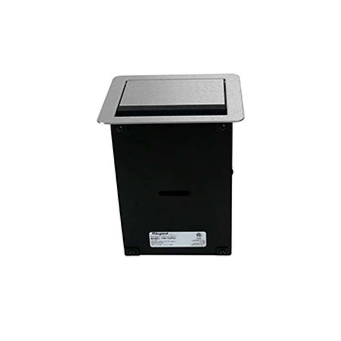 Wiremold InteGreat A/V TABLE BOX WITH USB, FIELD WIRED, ALUMINUM