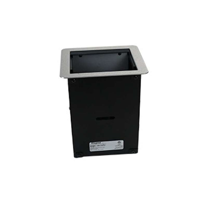Wiremold InteGreat A/V TABLE BOX WITH USB, FIELD WIRED, ALUMINUM